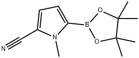 1H-Pyrrole-2-carbonitrile, 1-methyl-5-(4,4,5,5-tetramethyl-1,3,2-dioxaborolan-2-yl)- Structure