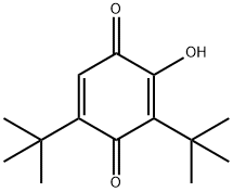 2,5-Cyclohexadiene-1,4-dione, 3,5-bis(1,1-dimethylethyl)-2-hydroxy- 구조식 이미지