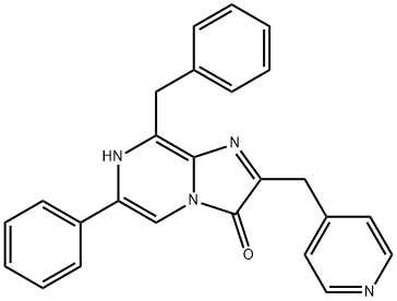 Imidazo[1,2-a]pyrazin-3(7H)-one, 6-phenyl-8-(phenylmethyl)-2-(4-pyridinylmethyl)- Structure