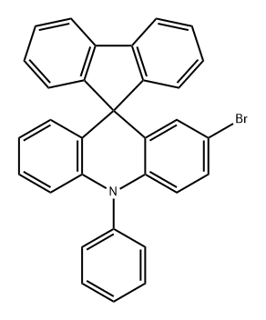 Spiro[acridine-9(10H),9'-[9H]fluorene], 2-bromo-10-phenyl- Structure