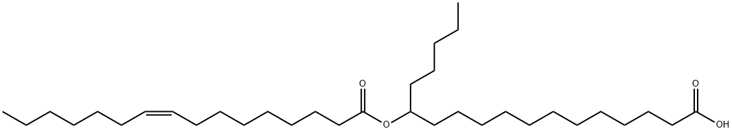 13-[[(9Z)-1-Oxo-9-hexadecen-1-yl]oxy]octadecanoic acid Structure