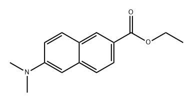 2-Naphthalenecarboxylic acid, 6-(dimethylamino)-, ethyl ester Structure