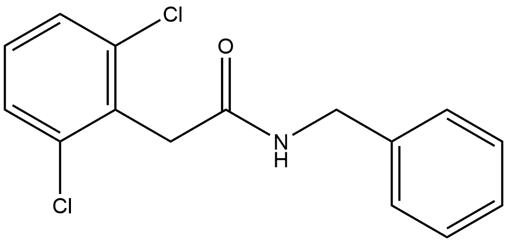 2,6-Dichloro-N-(phenylmethyl)benzeneacetamide Structure