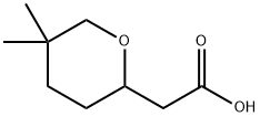 2-(5,5-dimethyloxan-2-yl)acetic acid Structure