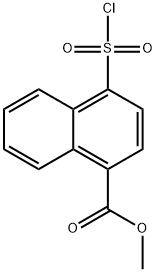 methyl 4-(chlorosulfonyl)naphthalene-1-carboxylate Structure