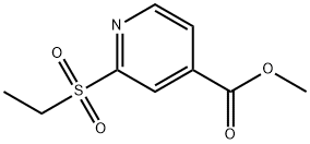 4-Pyridinecarboxylic acid, 2-(ethylsulfonyl)-, methyl ester Structure