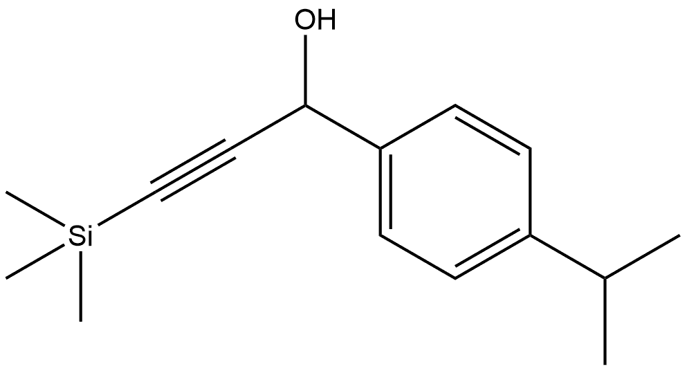 4-(1-Methylethyl)-α-[2-(trimethylsilyl)ethynyl]benzenemethanol Structure