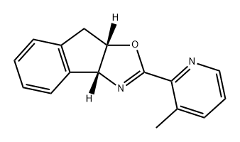 8H-Indeno[1,2-d]oxazole, 3a,8a-dihydro-2-(3-methyl-2-pyridinyl)-, (3aR,8aS)- Structure
