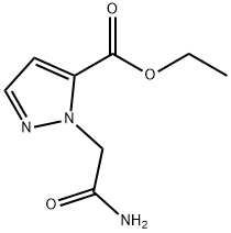 1H-Pyrazole-5-carboxylic acid, 1-(2-amino-2-oxoethyl)-, ethyl ester 구조식 이미지