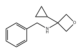 3-Oxetanamine, 3-cyclopropyl-N-(phenylmethyl)- Structure