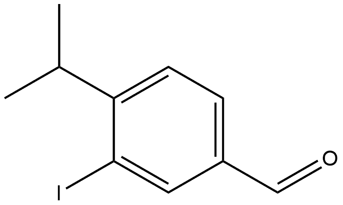 3-Iodo-4-(1-methylethyl)benzaldehyde Structure