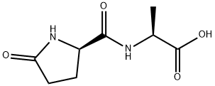 ((R)-5-oxopyrrolidine-2-carbonyl)-L-alanine 구조식 이미지