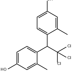 Phenol, 4,4'-(2,2,2-trichloroethylidene)bis[3-methyl- 구조식 이미지