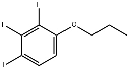 Benzene, 2,3-difluoro-1-iodo-4-propoxy- Structure
