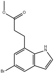 Methyl 5-bromo-1H-indole-7-propanoate Structure