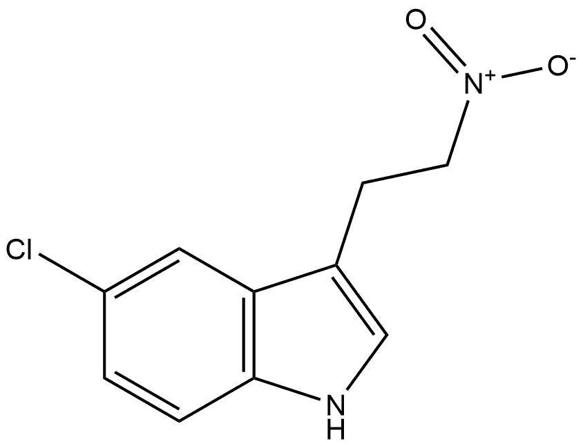 5-chloro-3-(2-nitroethyl)-1H-indole 구조식 이미지