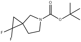 5-Azaspiro[2.4]heptane-5-carboxylic acid, 1,1-difluoro-, 1,1-dimethylethyl ester Structure