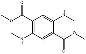 1,4-Benzenedicarboxylic acid, 2,5-bis(methylamino)-, 1,4-dimethyl ester Structure