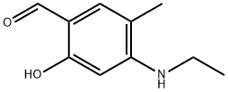 Benzaldehyde, 4-(ethylamino)-2-hydroxy-5-methyl- (ACI) Structure