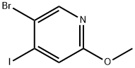 Pyridine, 5-bromo-4-iodo-2-methoxy- Structure