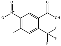 Benzoic acid, 4-fluoro-5-nitro-2-(trifluoromethyl)- Structure