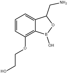 Ethanol, 2-[[3-(aminomethyl)-1,3-dihydro-1-hydroxy-2,1-benzoxaborol-7-yl]oxy]- Structure