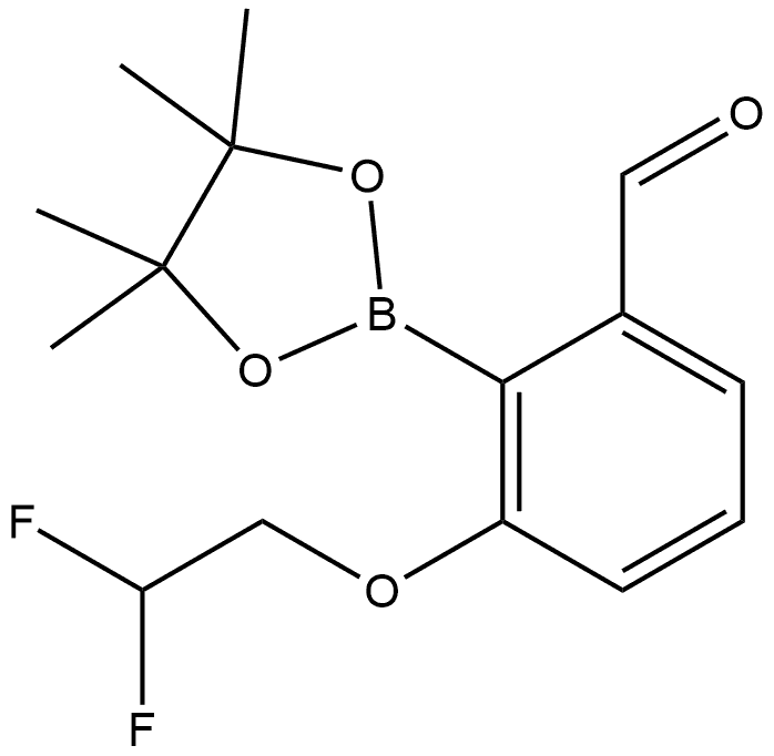 3-(2,2-Difluoroethoxy)-2-(4,4,5,5-tetramethyl-1,3,2-dioxaborolan-2-yl)benzald... Structure