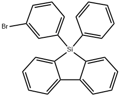 5H-Dibenzo[b,d]silole, 5-(3-bromophenyl)-5-phenyl- 구조식 이미지