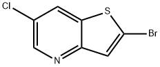 Thieno[3,2-b]pyridine, 2-bromo-6-chloro- Structure