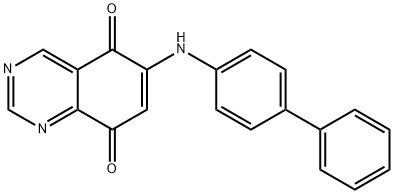 5,8-Quinazolinedione, 6-([1,1'-biphenyl]-4-ylamino)- Structure