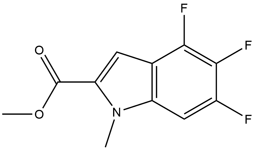 Methyl 4,5,6-Trifluoro-1-methylindole-2-carboxylate 구조식 이미지