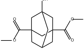 Tricyclo[3.3.1.13,7]decane-1,3-dicarboxylic acid, 5-hydroxy-, 1,3-dimethyl ester Structure