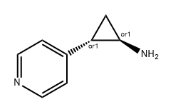 Cyclopropanamine, 2-(4-pyridinyl)-, (1R,2S)-rel- Structure