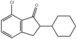 2-cyclohexyl-7-chloro-1-indanone Structure