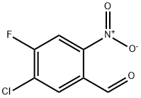 Benzaldehyde, 5-chloro-4-fluoro-2-nitro- Structure