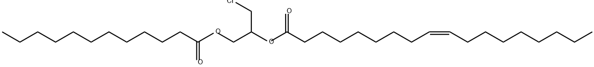 1-Lauroyl-2-Oleoyl-3-chloropropanediol Structure