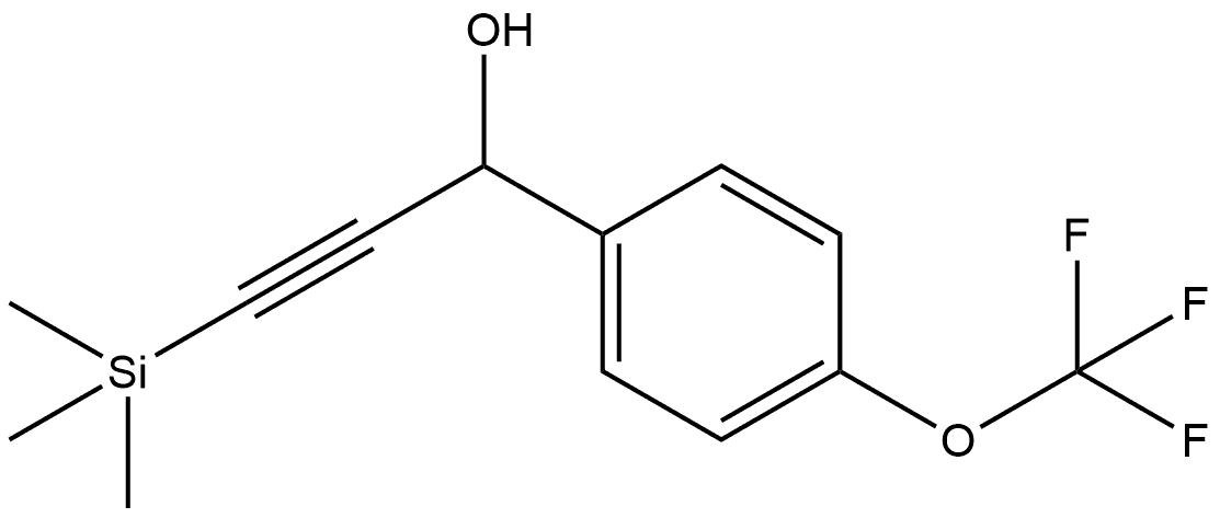 4-(Trifluoromethoxy)-α-[2-(trimethylsilyl)ethynyl]benzenemethanol Structure