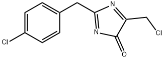 5-(Chloromethyl)-2-[(4-chlorophenyl)methyl]imidazol-4-one Structure