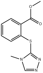 Methyl 2-[(4-methyl-1,2,4-triazol-3-yl)sulfanyl]benzoate Structure