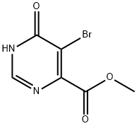 Methyl 5-bromo-6-hydroxypyrimidine-4-carboxylate Structure