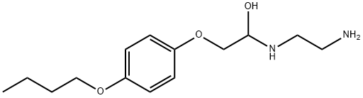 1-(2-Aminoethylamino)-2-(4-butoxyphenoxy)ethanol Structure