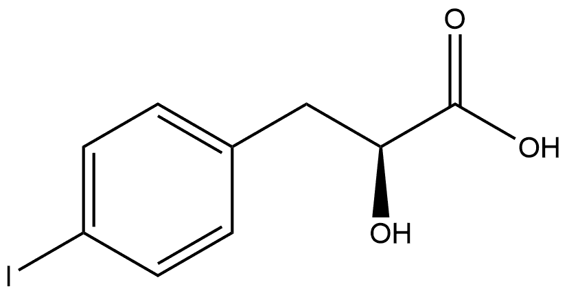 (S)-2-Hydroxy-3-(4-iodophenyl)propanoic acid Structure