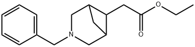 3-Azabicyclo[3.1.1]heptane-6-acetic acid, 3-(phenylmethyl)-, ethyl ester Structure