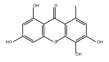 9H-Xanthen-9-one, 3,4,6,8-tetrahydroxy-1-methyl- Structure