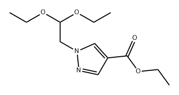 1-(2,2-diethoxyethyl)-4-pyrazolecarboxylic acid ethyl ester Structure
