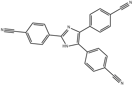 Benzonitrile, 4,4′,4′′-(1H-imidazole-2,4,5-triyl)tris- Structure