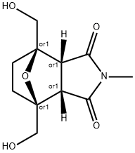 4,7-Epoxy-1H-isoindole-1,3(2H)-dione, hexahydro-4,7-bis(hydroxymethyl)-2-methyl-, (3aR,4R,7S,7aS)-rel- 구조식 이미지