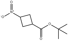 Cyclobutanecarboxylic acid, 3-nitro-, 1,1-dimethylethyl ester Structure