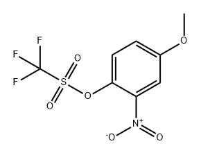 Methanesulfonic acid, 1,1,1-trifluoro-, 4-methoxy-2-nitrophenyl ester Structure