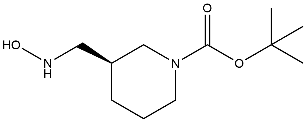 1,1-Dimethylethyl (3R)-3-[(hydroxyamino)methyl]-1-piperidinecarboxylate Structure